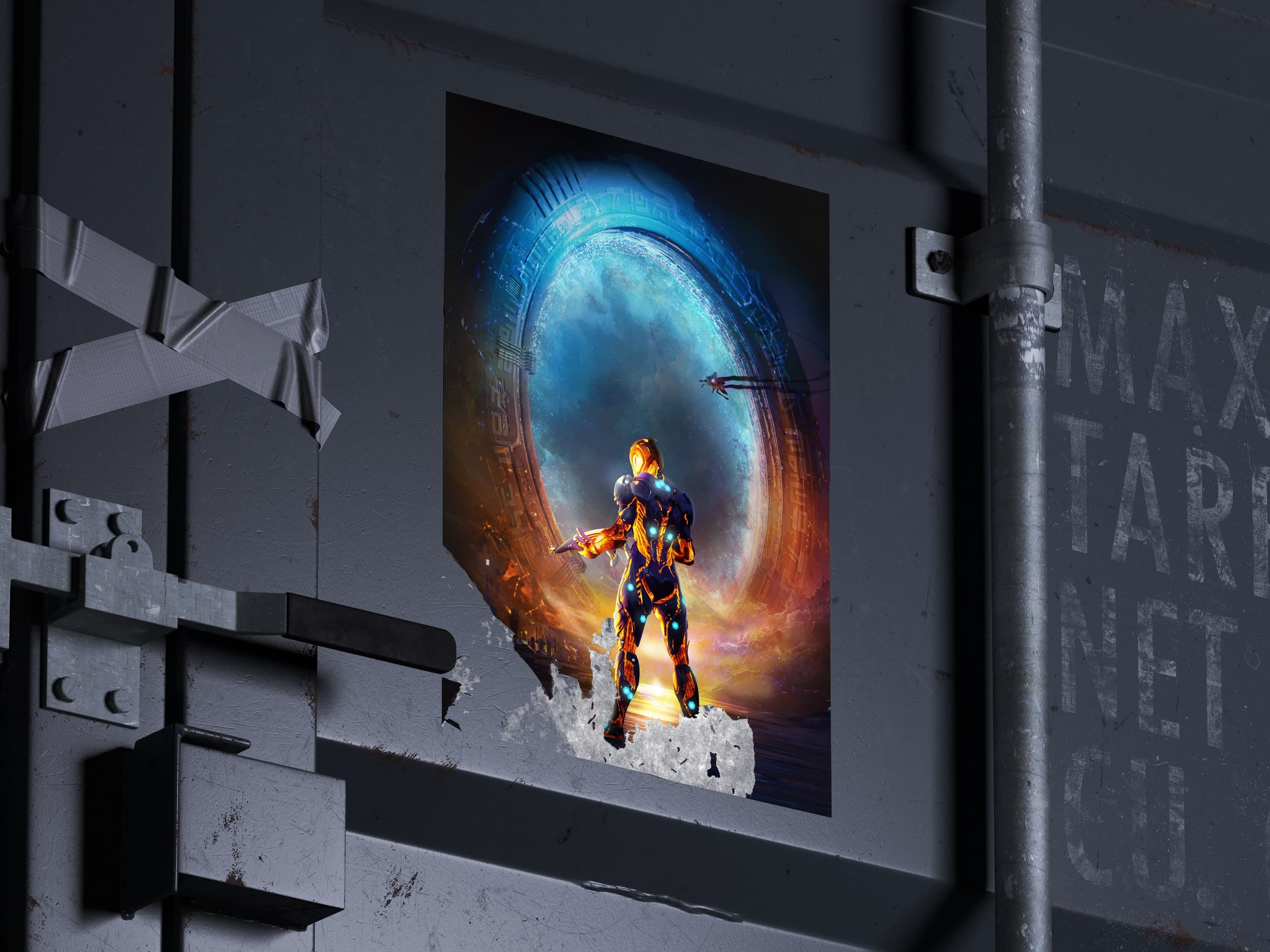 Warped Universe merchandise mock-up
